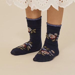 Детские носки Konges Slojd "Jacquard Flower", 2 шт, цветочный микс